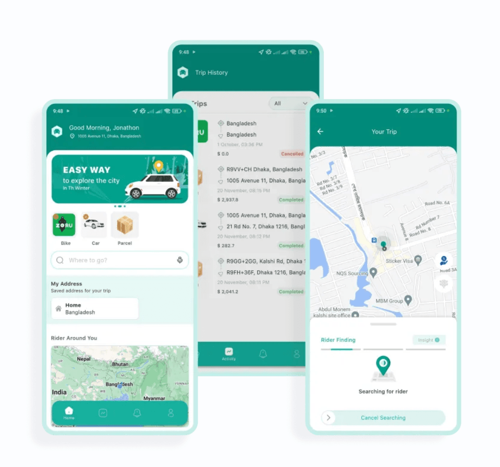 Ride Sharing App